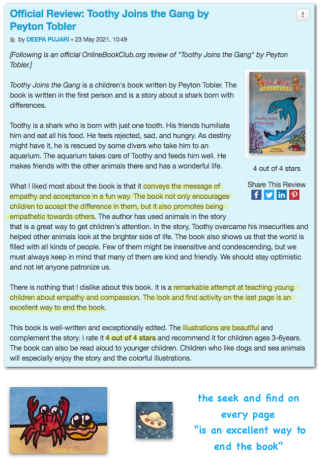 Toothy Book Review